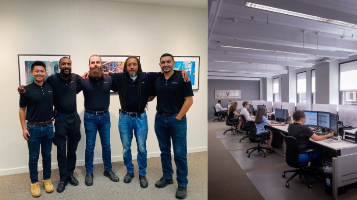 A collage of utiliVisor's team of meter readers, service technicians, and our billing team at the New York City HQ office.