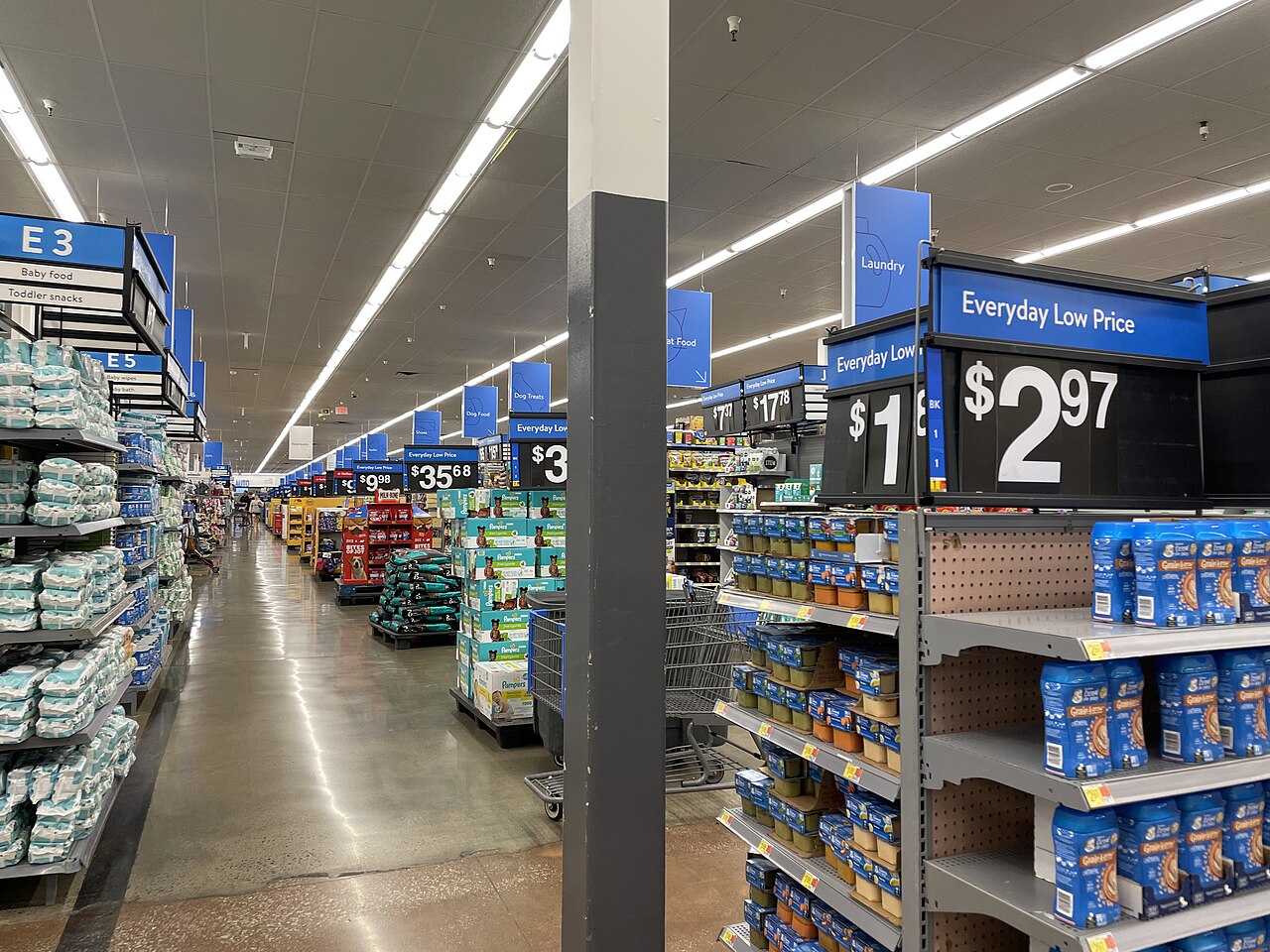 Walmart Supercenters are one of the giants of one-stop shopping. Source: Deans Charbal
